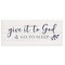 Stupell Industries Give to God & Sleep Motivational Bedtime Wall Plaque Art